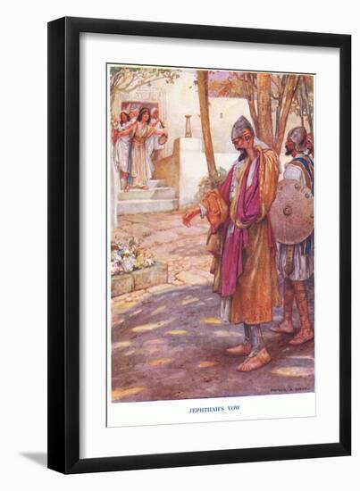 Jephthah's Vow-Arthur A. Dixon-Framed Giclee Print