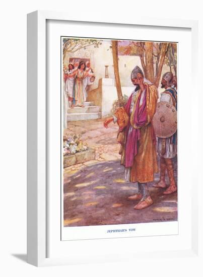 Jephthah's Vow-Arthur A. Dixon-Framed Giclee Print