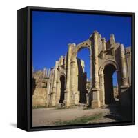 Jerash South Gate in Jordan, Dating from C.130 Ad-Christopher Rennie-Framed Stretched Canvas