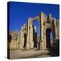 Jerash South Gate in Jordan, Dating from C.130 Ad-Christopher Rennie-Stretched Canvas
