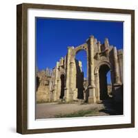 Jerash South Gate in Jordan, Dating from C.130 Ad-Christopher Rennie-Framed Photographic Print