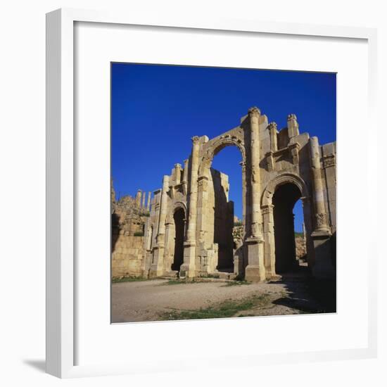 Jerash South Gate in Jordan, Dating from C.130 Ad-Christopher Rennie-Framed Photographic Print