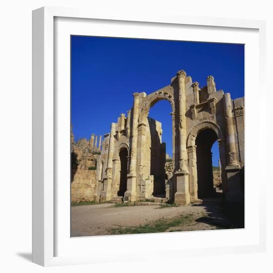 Jerash South Gate in Jordan, Dating from C.130 Ad-Christopher Rennie-Framed Photographic Print