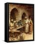 Jeremiah and the potter - Bible-William Brassey Hole-Framed Stretched Canvas