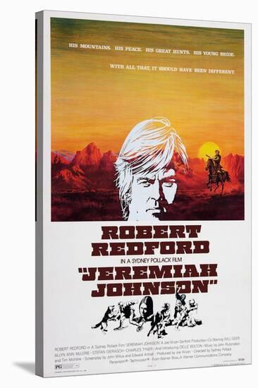 Jeremiah Johnson, Top: Robert Redford, 1972-null-Stretched Canvas