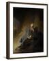 Jeremiah Lamenting the Destruction of Jerusalem, 1628-Rembrandt van Rijn-Framed Art Print