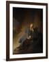 Jeremiah Lamenting the Destruction of Jerusalem, 1630-Rembrandt van Rijn-Framed Giclee Print