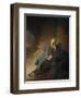 Jeremiah Lamenting the Destruction of Jerusalem-Rembrandt van Rijn-Framed Giclee Print