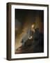 Jeremiah Lamenting the Destruction of Jerusalem-Rembrandt van Rijn-Framed Giclee Print