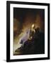 Jeremiah Mourning the Destruction of Jerusalem-Rembrandt van Rijn-Framed Giclee Print