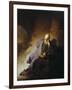 Jeremiah Mourning the Destruction of Jerusalem-Rembrandt van Rijn-Framed Giclee Print