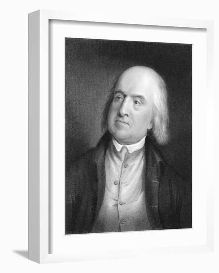 Jeremy Bentham, English Social Reformer and Philosopher-null-Framed Giclee Print