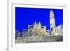 Jerez de la Frontera Cathedral at night, Jerez de la Frontera, Cadiz province, Andalucia, Spain, Eu-Stuart Black-Framed Photographic Print