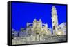 Jerez de la Frontera Cathedral at night, Jerez de la Frontera, Cadiz province, Andalucia, Spain, Eu-Stuart Black-Framed Stretched Canvas