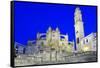 Jerez de la Frontera Cathedral at night, Jerez de la Frontera, Cadiz province, Andalucia, Spain, Eu-Stuart Black-Framed Stretched Canvas