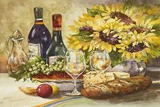 Wine and Sunflowers-Jerianne Van Dijk-Art Print