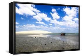 Jericoacoara Beach, Ceara, Brazil-Fran?oise Gaujour-Framed Stretched Canvas