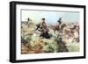 Jerked Down-Charles Marion Russell-Framed Art Print