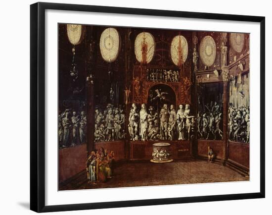 Jeroboam in the Temple of the Pagan Gods-Monsu Desiderio-Framed Giclee Print