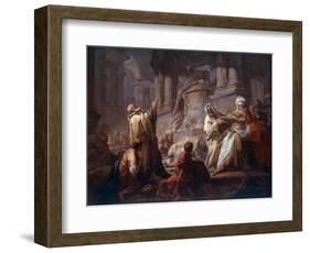 Jeroboam Sacrificing to Idols - “The Sacrifice of Jeroboam to the Idols” before Jeroboam, the First-Jean-Honore Fragonard-Framed Giclee Print