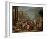 Jeroboam Sacrificing to the Idols-Jacques Ignatius De Roore-Framed Art Print