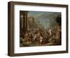 Jeroboam Sacrificing to the Idols-Jacques Ignatius De Roore-Framed Art Print