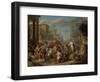 Jeroboam Sacrificing to the Idols-Jacques Ignatius De Roore-Framed Art Print