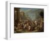 Jeroboam Sacrificing to the Idols-Jacques Ignatius De Roore-Framed Art Print