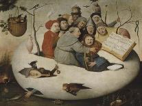 Le concert dans l'oeuf (Satire de l'alchimie symbolis?par l'oeuf philosophique)-Jérôme Bosch-Giclee Print