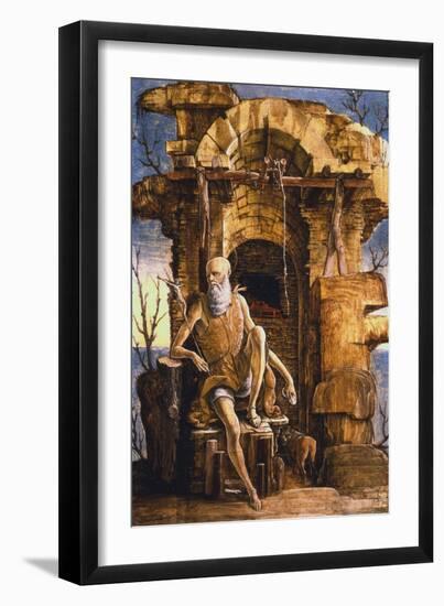 Jerome in the Desert, Late 15th Century-Ercole de' Roberti-Framed Giclee Print