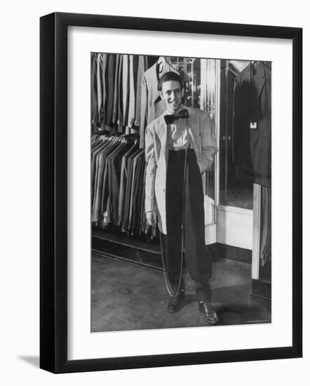 Jerome Mendelson Modeling the New Fashion, a Zoot Suit-Marie Hansen-Framed Photographic Print