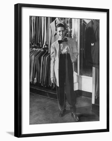 Jerome Mendelson Modeling the New Fashion, a Zoot Suit-Marie Hansen-Framed Photographic Print