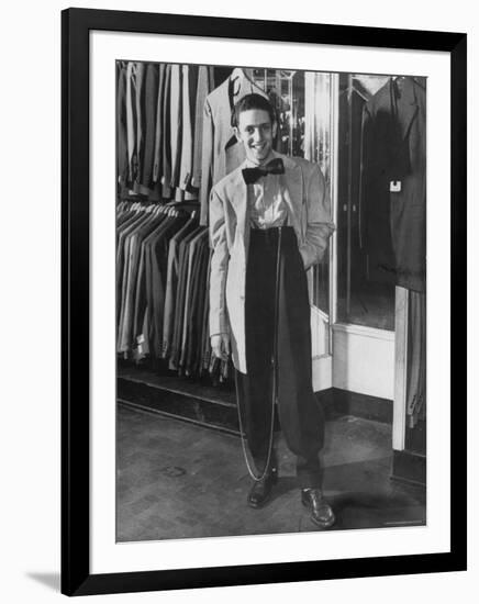 Jerome Mendelson Modeling the New Fashion, a Zoot Suit-Marie Hansen-Framed Photographic Print