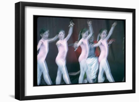 Jerome Robbins as Ringmaster and Children of New York City Ballet Performing in Circus Polka-Gjon Mili-Framed Photographic Print