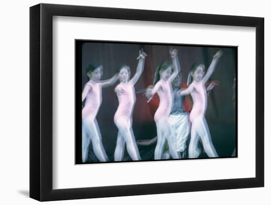 Jerome Robbins as Ringmaster and Children of New York City Ballet Performing in Circus Polka-Gjon Mili-Framed Photographic Print