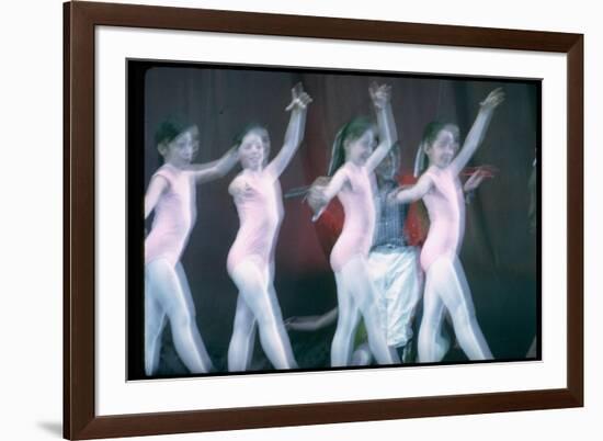 Jerome Robbins as Ringmaster and Children of New York City Ballet Performing in Circus Polka-Gjon Mili-Framed Photographic Print