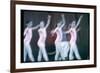 Jerome Robbins as Ringmaster and Children of New York City Ballet Performing in Circus Polka-Gjon Mili-Framed Photographic Print