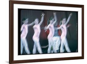 Jerome Robbins as Ringmaster and Children of New York City Ballet Performing in Circus Polka-Gjon Mili-Framed Photographic Print