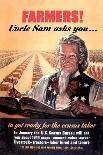 Farmers! Uncle Sam Asks You-Jerome Rogen-Framed Stretched Canvas