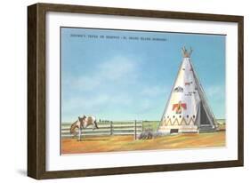 Jerome's Tepee, Grand Island, Nebraska-null-Framed Art Print