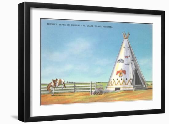 Jerome's Tepee, Grand Island, Nebraska-null-Framed Art Print