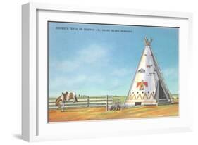 Jerome's Tepee, Grand Island, Nebraska-null-Framed Art Print