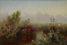 Prairie Flowers, 1862-Jerome Thompson-Mounted Giclee Print