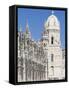 Jeronimos Monastery, Hieronymites Monastery, in Belem. Lisbon, capital of Portugal.-Martin Zwick-Framed Stretched Canvas