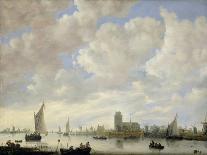 Ships in an Estuary with Fishermen by a Jetty-Jeronimus van Diest-Giclee Print