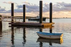 Skiffs Next to the Commercial Fishing Pier in Chatham, Massachusetts. Cape Cod-Jerry and Marcy Monkman-Photographic Print
