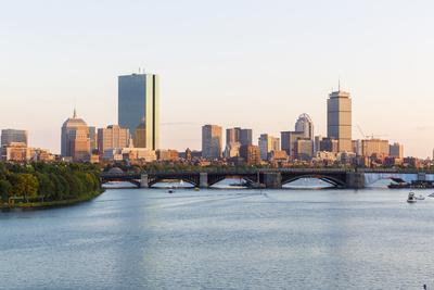 View of the Charles River and the Skyline of the Back Bay, Boston, Massachusetts