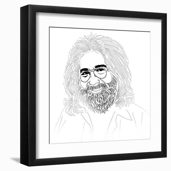 Jerry Garcia-Logan Huxley-Framed Art Print