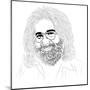 Jerry Garcia-Logan Huxley-Mounted Art Print