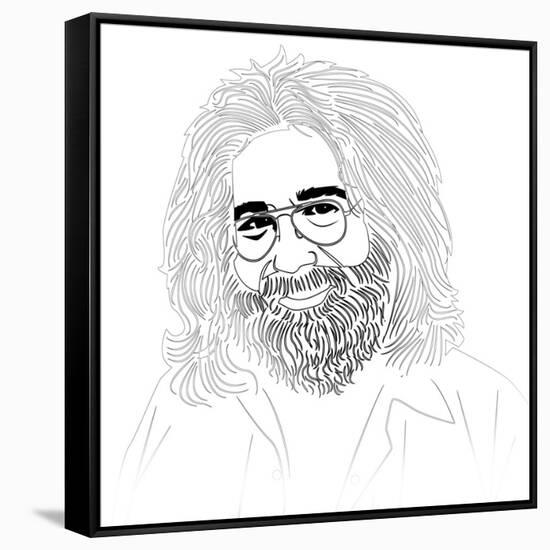 Jerry Garcia-Logan Huxley-Framed Stretched Canvas